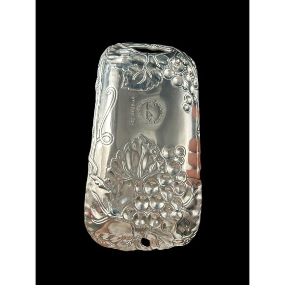 New in Box Arthur Court 2005 Grape 10" x 5" Small Olive Cheese Appetizer Tray - Picture 7 of 10